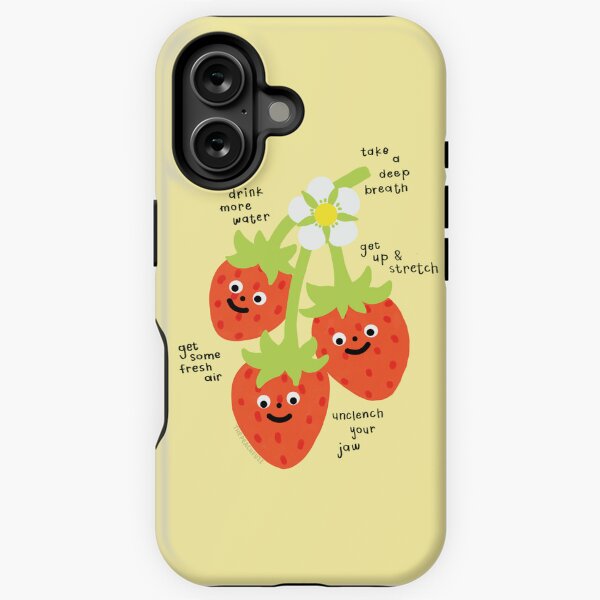 Item preview, Self Care Strawberries - The Peach Fuzz designed and sold by Elizabeth Hudy.