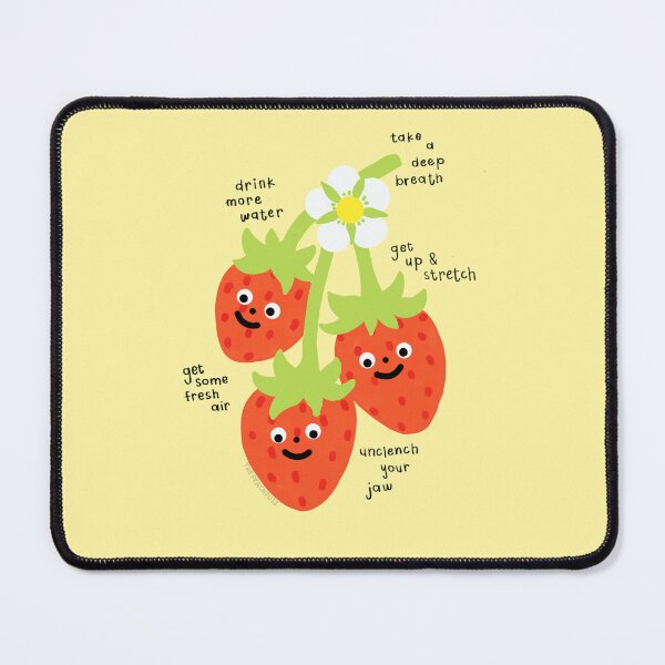 Item preview, Self Care Strawberries - The Peach Fuzz designed and sold by Elizabeth Hudy.