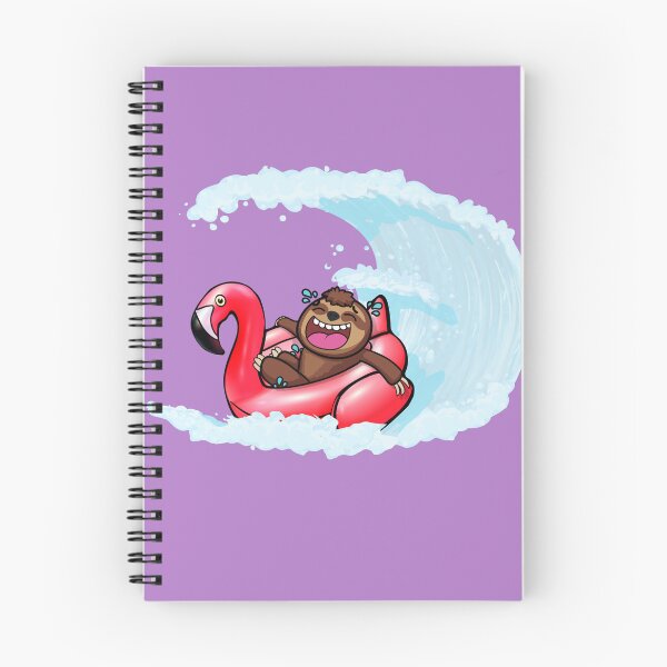 Item preview, Tobogganing a flamingo sloth designed and sold by TipTopTapo.