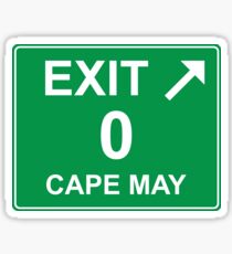 Exit 0 Cape May Sticker