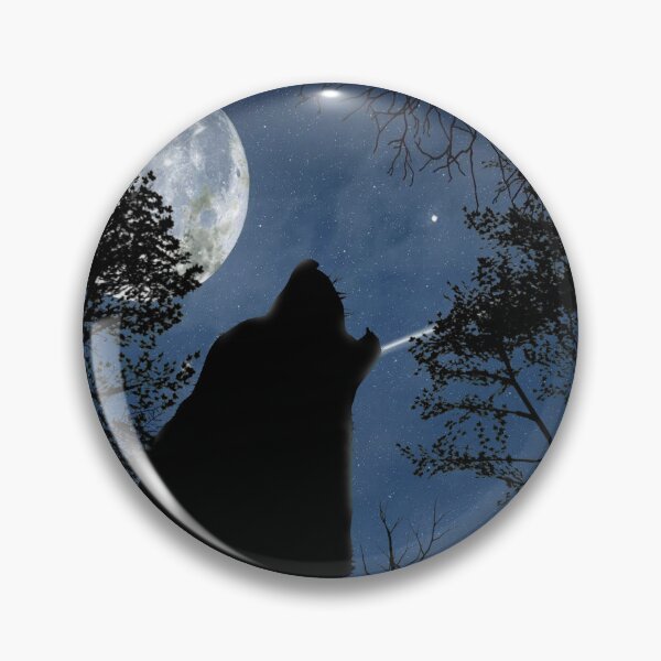 Item preview, Lobo solitario aúlla a la luna designed and sold by Paul David Wilson.