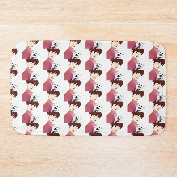 Item preview, Cool Illustration Of Kim Taehyung With A Cute Dog On A White Background  designed and sold by Kodexstore.