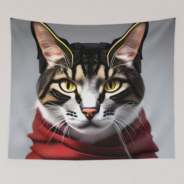 Item preview, Cat in Armor - Modern Digital Art designed and sold by Ai-michiart.