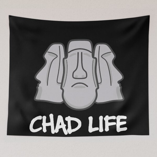 Item preview, Chad Life : Giga Chad Moai Statue designed and sold by EnzoVectorism.