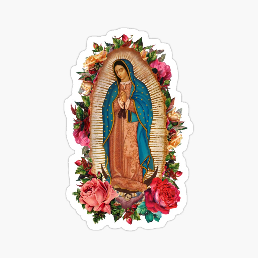 Our Lady of Guadalupe Flowers Photographic Print