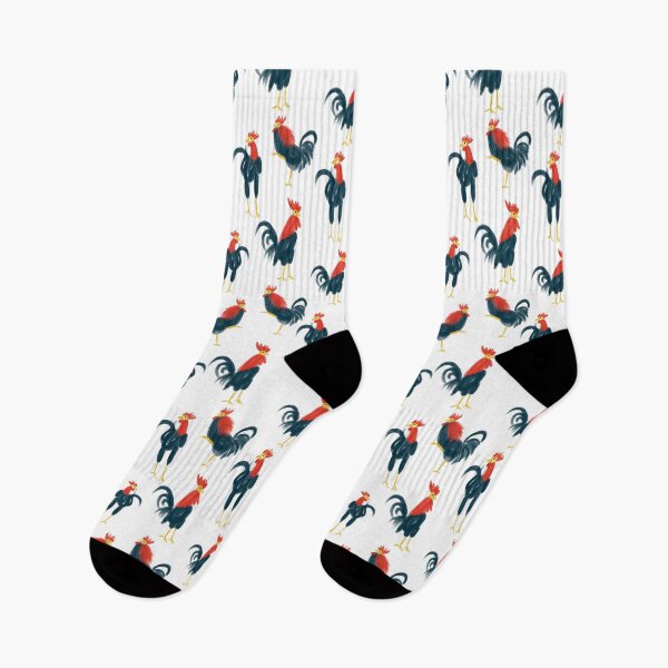 Item preview, Roosters seamless pattern. Farm cock seamless texture. Birds on white background designed and sold by Vera Styles.