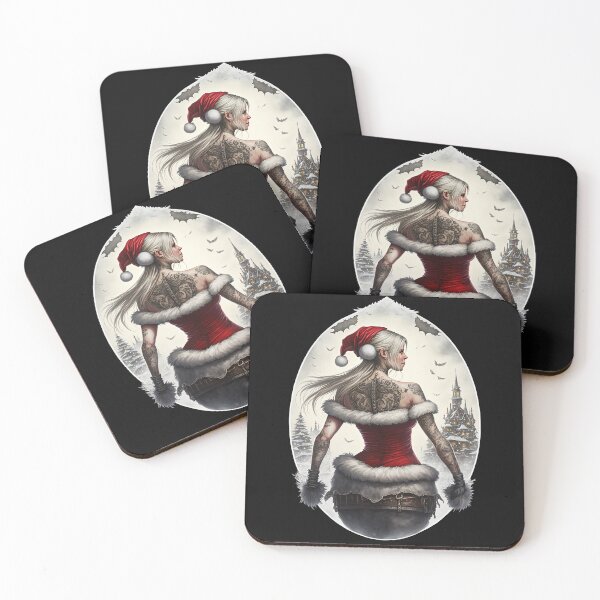 Item preview, Woman wearing Santa Claus costume On Christmas night designed and sold by Delltaman.