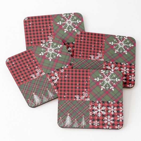 Item preview, Winter Plaid Snowflake Pattern Quilt designed and sold by marvacousins246.
