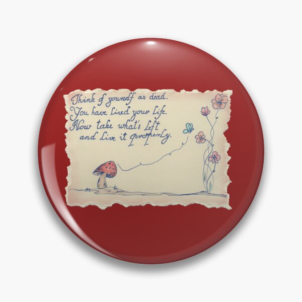 Item preview, Quote Card #1 - Marcus Aurelius Quote Think Of Yourself As Dead Handwritten Handdrawn designed and sold by WordsOf--Wisdom.