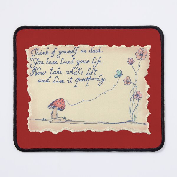 Item preview, Quote Card #1 - Marcus Aurelius Quote Think Of Yourself As Dead Handwritten Handdrawn designed and sold by WordsOf--Wisdom.