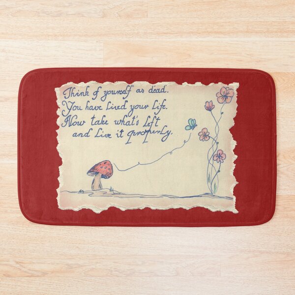 Item preview, Quote Card #1 - Marcus Aurelius Quote Think Of Yourself As Dead Handwritten Handdrawn designed and sold by WordsOf--Wisdom.