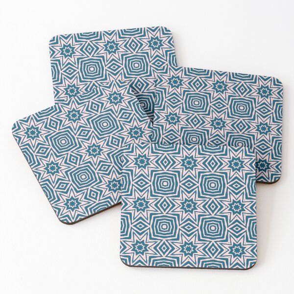 Item preview, Stunning Blue and Pink Geometric Seamless Pattern Print designed and sold by protegra.