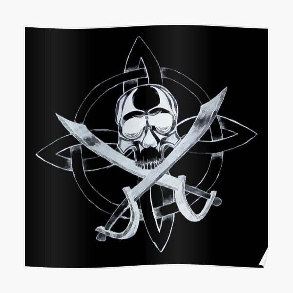  Disney Pirates of the Caribbean Skull and Swords Logo