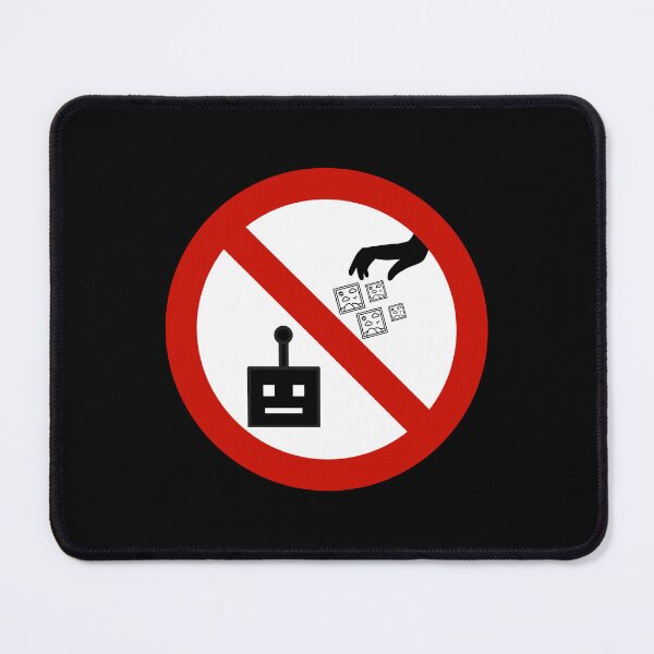 Item preview, Do Not Feed The A.I. Warning Sign - A.I. Art Generator Meme (icon) designed and sold by MillennialMemer.