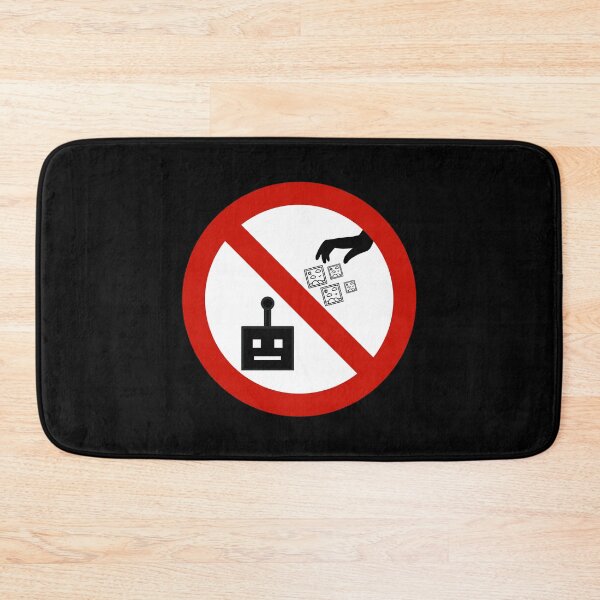 Item preview, Do Not Feed The A.I. Warning Sign - A.I. Art Generator Meme (icon) designed and sold by MillennialMemer.