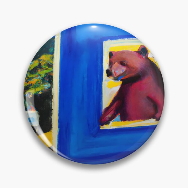 Item preview, A bear in a big blue house designed and sold by MyOilArt4you.