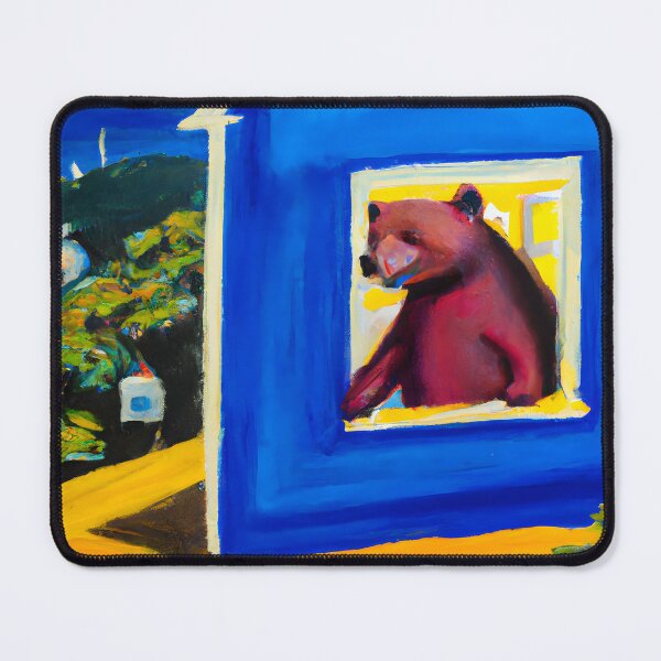 Item preview, A bear in a big blue house designed and sold by MyOilArt4you.