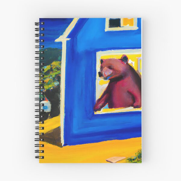 Item preview, A bear in a big blue house designed and sold by MyOilArt4you.