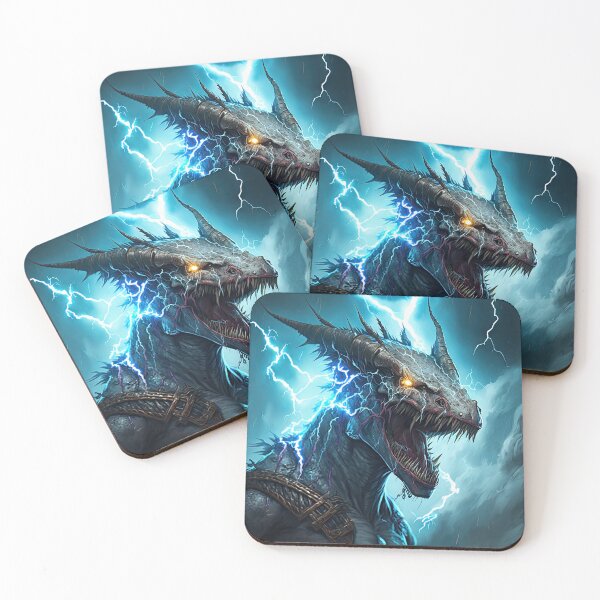 Item preview, Monster dragon with lightning designed and sold by mrlongfield.