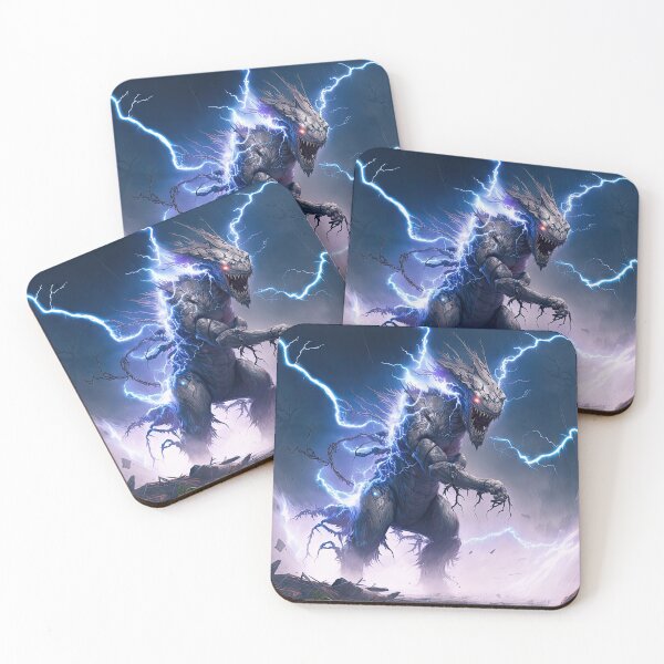 Item preview, Monster dragon with lightning designed and sold by mrlongfield.