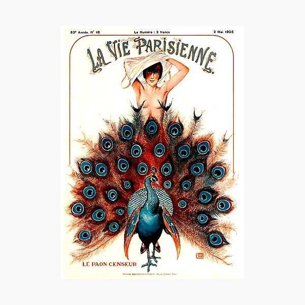 Item preview, LA VIE PARISIENNE : Vintage 1925 Magazine Advertising Print designed and sold by posterbobs.