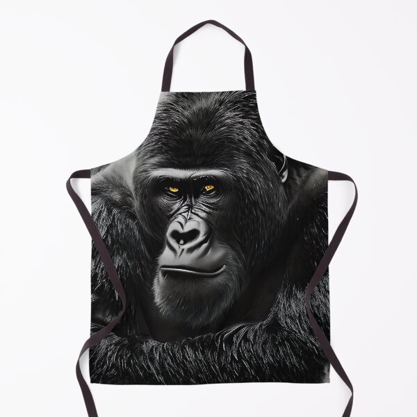 Item preview, Black Gorilla with Piercing Eyes designed and sold by Aww_To_Z Animals.