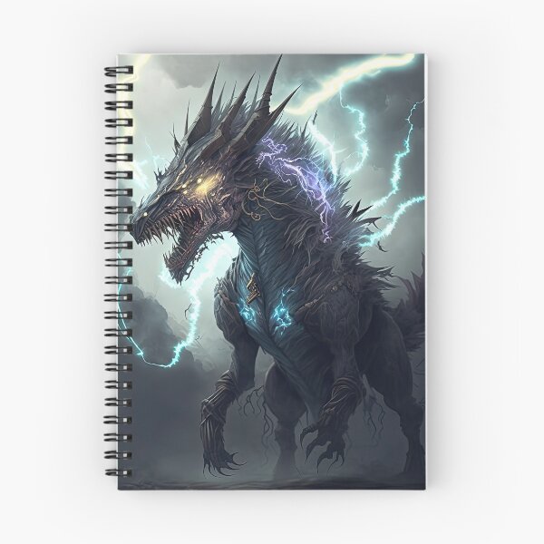 Item preview, Monster dragon with lightning designed and sold by mrlongfield.