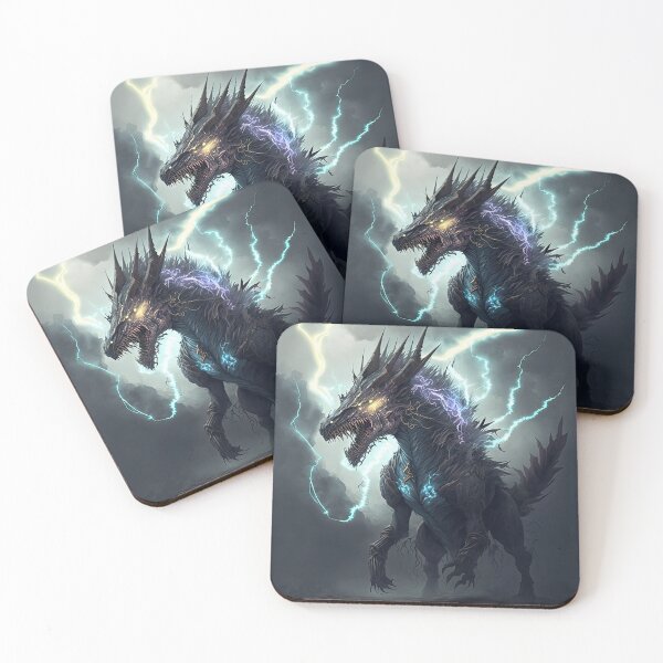 Item preview, Monster dragon with lightning designed and sold by mrlongfield.