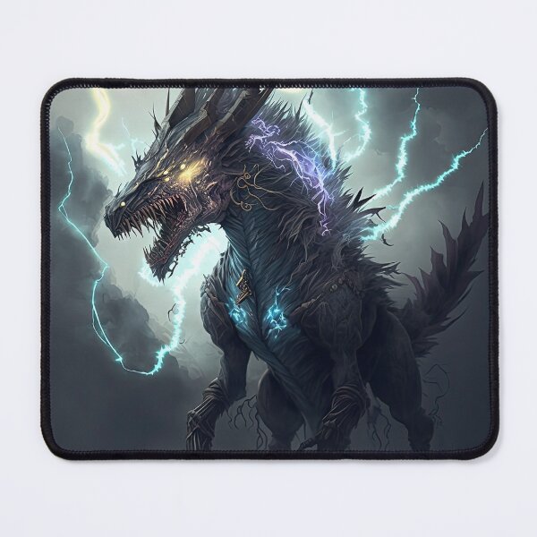 Item preview, Monster dragon with lightning designed and sold by mrlongfield.