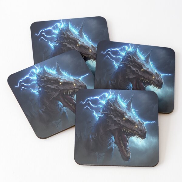 Item preview, Monster dragon with lightning designed and sold by mrlongfield.