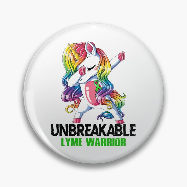 Aperçu de l'œuvre Sensibilisation à la maladie de Lyme - Licorne Lyme Warrior Ribbon UNBREAKABLE créée et vendue par Fernandezf.
