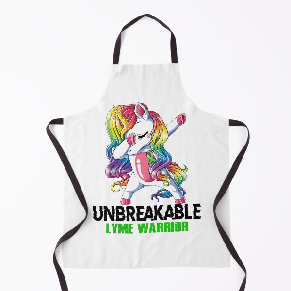 Item preview, Lyme Awareness - Unicorn Lyme Warrior Ribbon UNBREAKABLE designed and sold by Fernandezf.