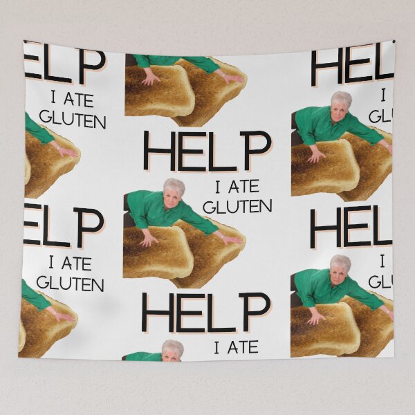 Item preview, Help! I ate gluten! designed and sold by ThatJewishFeminist Ali S.