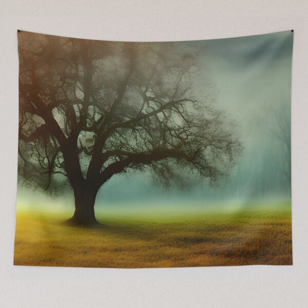 Item preview, Lush Green Field with a Majestic Tree designed and sold by Alt-Art-Digital.