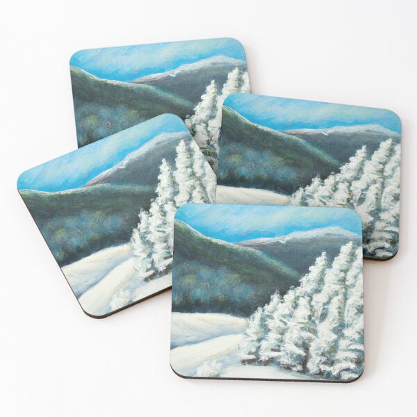 Item preview, A snowy Landscape in the mountains designed and sold by MyOilArt4you.