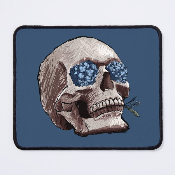 Item preview, Skull with Flowers designed and sold by ItsSakura.