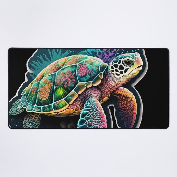 Item preview, Vintage Neon Sea Turtle designed and sold by AwakenedSoul.