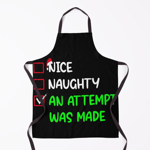 Item preview, Nice Naughty An Attempt Was Made Christmas Red Han Santa Xmas Funny  designed and sold by Mannoucha ⭐⭐⭐⭐⭐ ( 1,978 reviews ).