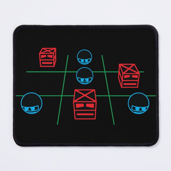Item preview, Zeroids vs Cubes - Tic Tac Toe designed and sold by GuanoLad.