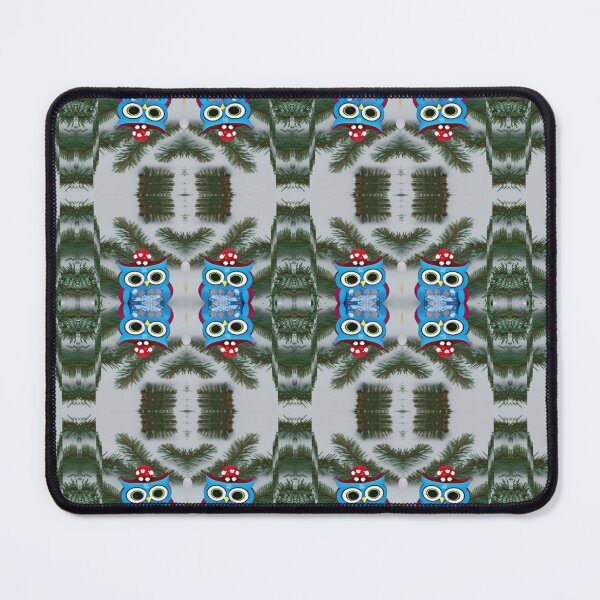 Item preview, Santa Owl Pattern Blue,Green, White, and Red Image designed and sold by India2022.