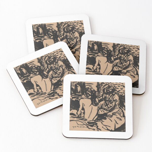 Item preview, Ernst Ludwig Kirchner  Two Nudes on a Bed Isabella and a Younger Girl designed and sold by TeeARTHY.