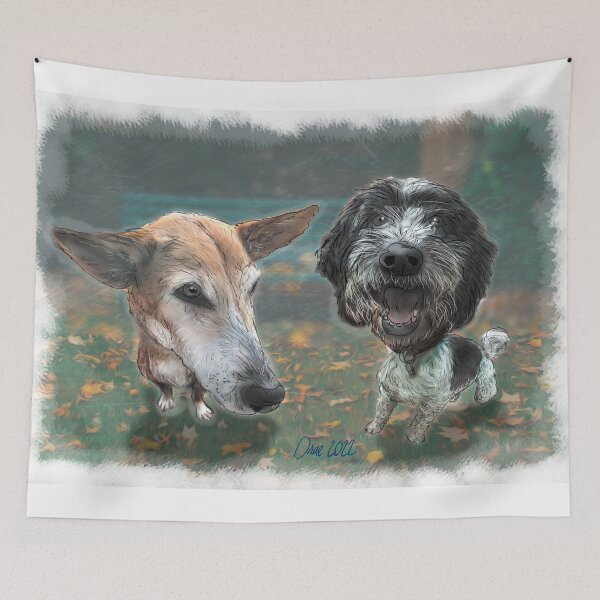 Item preview, 2 doggies - 2 puppies designed and sold by HenryDrae.