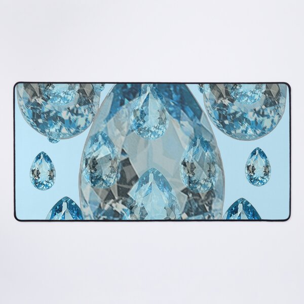 Artikelvorschau, BLAUER AQUAMARINE EDELSTEINE MÄRZ GEBURTSSTEIN BLAU ART entworfen und verkauft von sharlesart.