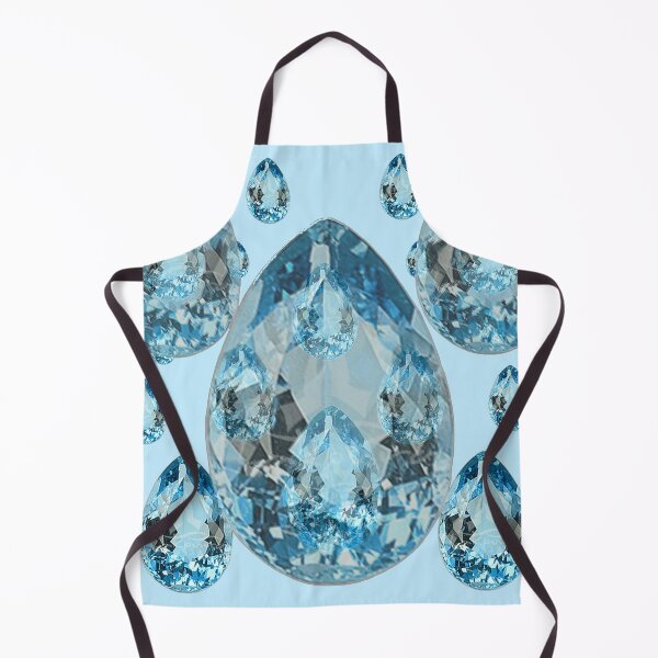 Item preview, BLUE AQUAMARINE GEMS MARCH BIRTHSTONE BLUE ART designed and sold by sharlesart.