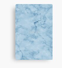 God is greater than the highs and lows - Christian Quotes - Blue Marble Canvas Print