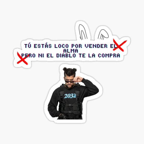 Play Bad Bunny  Sticker for Sale by PRSierra