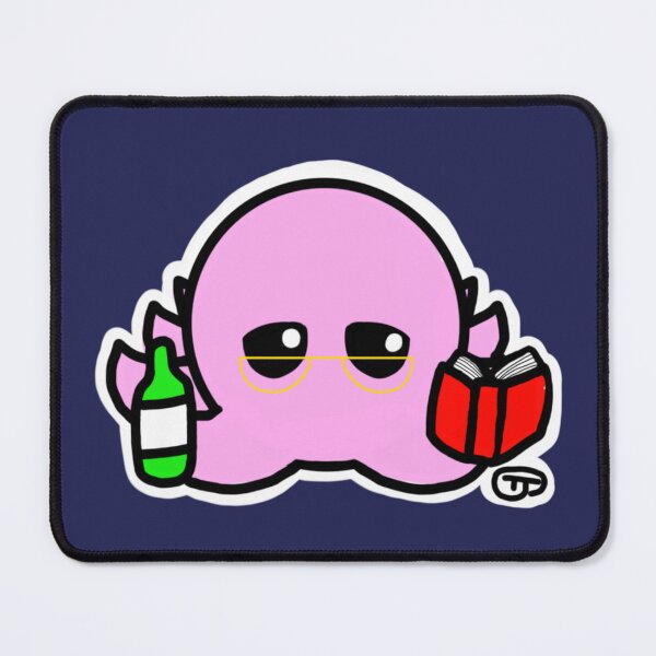 Item preview, Octopus Reading and Drinking Soda designed and sold by MrGuin.