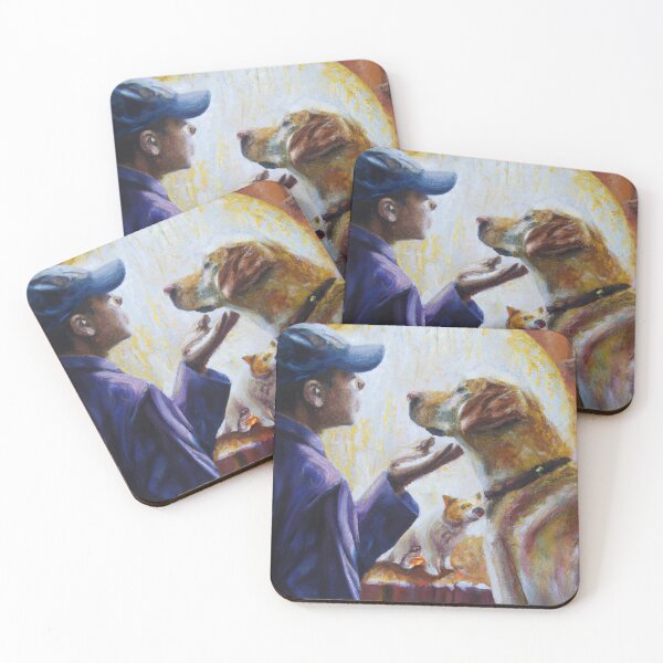 Item preview, Friendship between a dog and man designed and sold by MyOilArt4you.