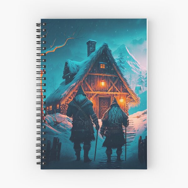 Artikelvorschau, Valheim Vikings Winter Lodge entworfen und verkauft von AICreateWorlds.