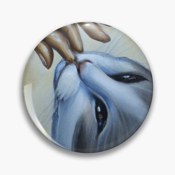 Item preview, petting a cute cat designed and sold by MyOilArt4you.